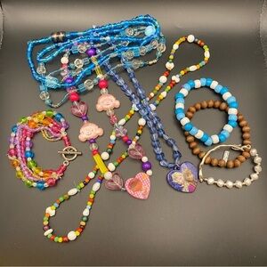 Colorful Little Girl Beaded Jewelry Set